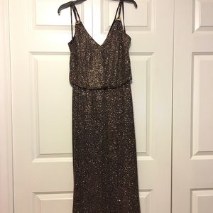 Sparkly Calvin Klein size 8 floor length dress.